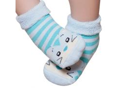 Meia Baby Confort Desenhada Azul - Puket